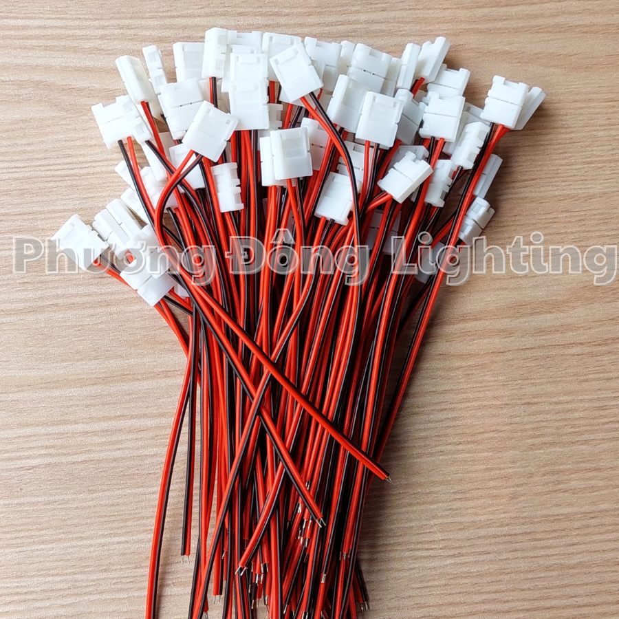 COMBO 2 Đầu nối LED dây Kẹp LED 12v Cút nối nhanh 2 Pin tiện dụng bảng 8mm và 10mm