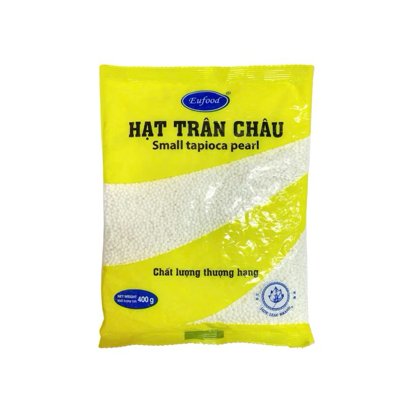 Bột báng, Trân châu hạt nhỏ Eufood (400g)/ Bao bì mới chữ Tiếng việt chất lượng không đổi