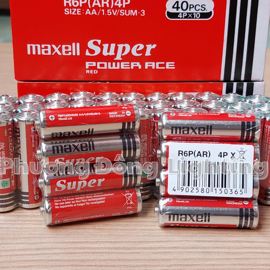 Hộp 40 viên Pin Tiểu AAA/AA MAXELL 1,5V Hàng chính hãng