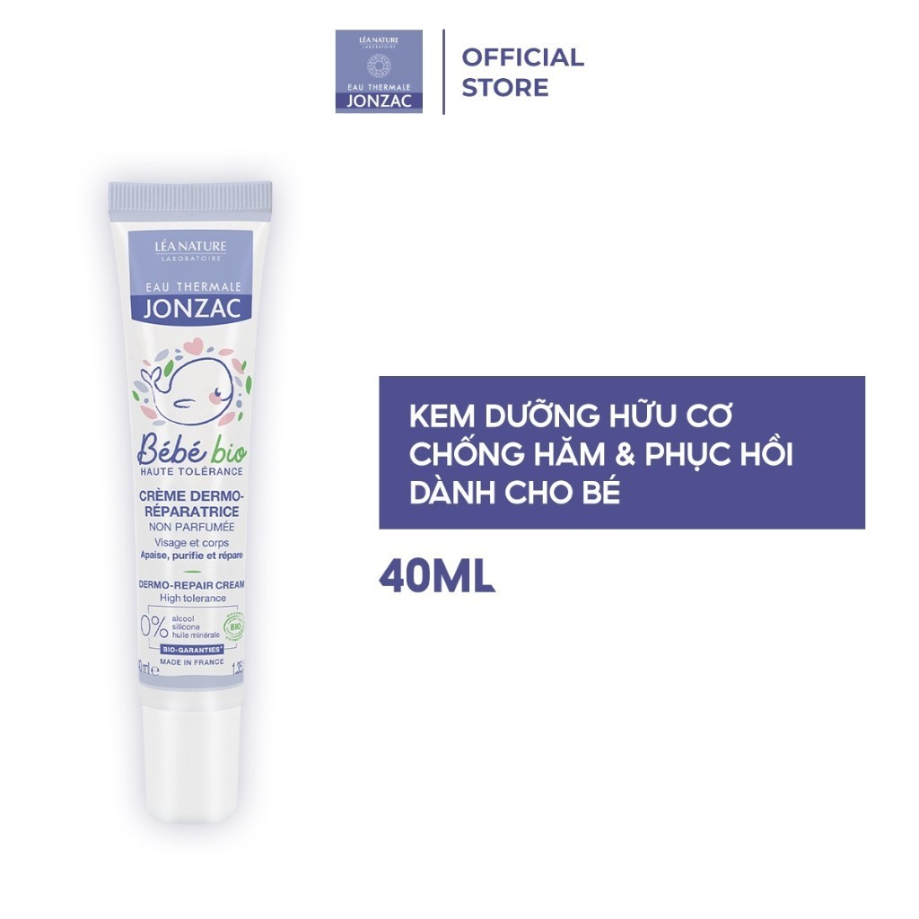 Ảnh Kem làm dịu kích ứng hữu cơ hỗ trợ chống hăm JONZAC dành cho bé từ sơ sinh 40ml 1