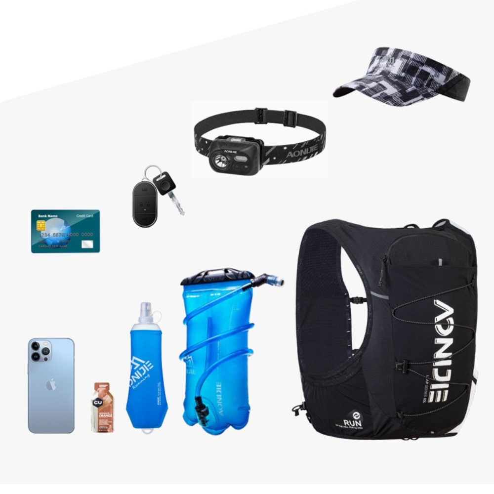 [MUA VEST TẶNG GẬY] Vest nước chạy bộ AONIJIE C9116 Dung Tích 10L - Balo Chạy Bộ Đường Dài phù hợp cho mọi giới tính