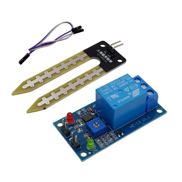 Module Cảm Biến Độ Ẩm Đất Relay 12V Dùng Cho Hệ Thống Tưới Cây Tự Động
