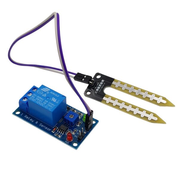 Module Cảm Biến Độ Ẩm Đất Relay 12V Dùng Cho Hệ Thống Tưới Cây Tự Động
