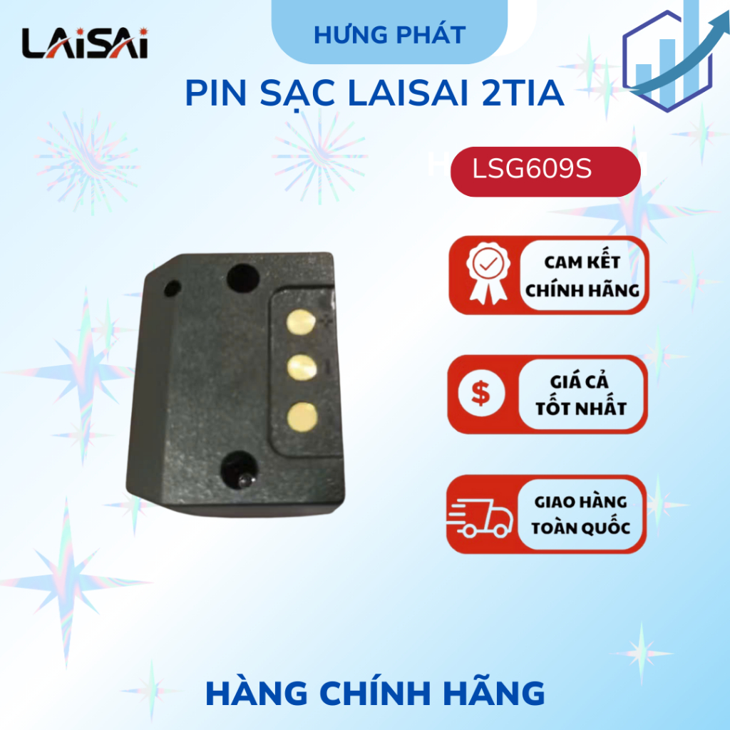 Pin sạc chính hãng máy cân bằng laser 2 tia xanh LAISAI LSG609S.