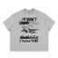 Áo Thun Local Brand VIBESTU " I Never Will " Áo Thun Boxy Form Rộng Unisex 250Gsm Cotton