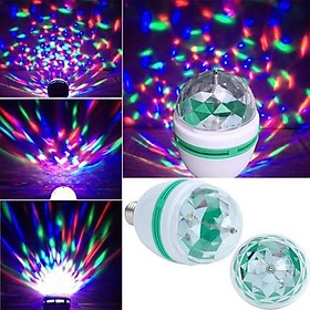 [Hàng CTY Nhập khẩu] Đèn led sân khấu nhiều màu tự xoay có cảm ứng nhạc H707