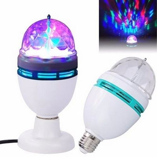 [Hàng CTY Nhập khẩu] Đèn led sân khấu nhiều màu tự xoay có cảm ứng nhạc H707
