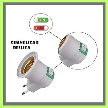 Đui đèn E27 chuyển đổi từ đầu cắm sang ổ cắm EU có công tắc tắt/mở tiện dụng