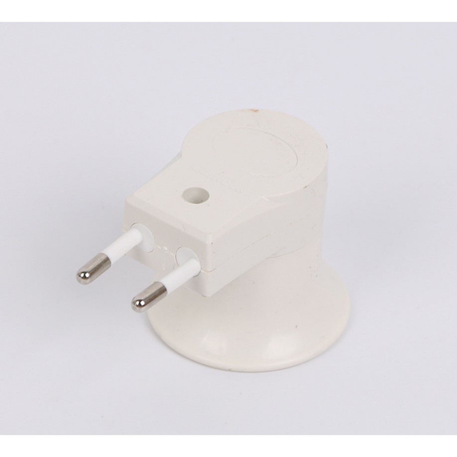 Đui đèn E27 chuyển đổi từ đầu cắm sang ổ cắm EU có công tắc tắt/mở tiện dụng