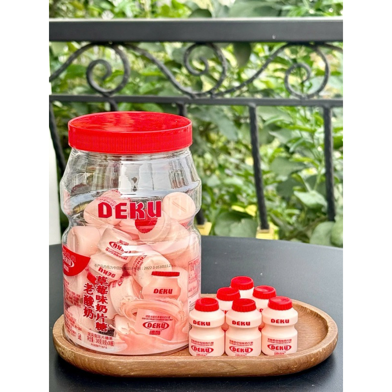 Kẹo Sữa Chua DeKu thơm ngon Hộp to 30 hũ nhỏ