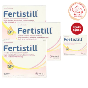 Bổ trứng Fertistill - Xua tan nỗi lo hiếm muộn hộp 20 gói