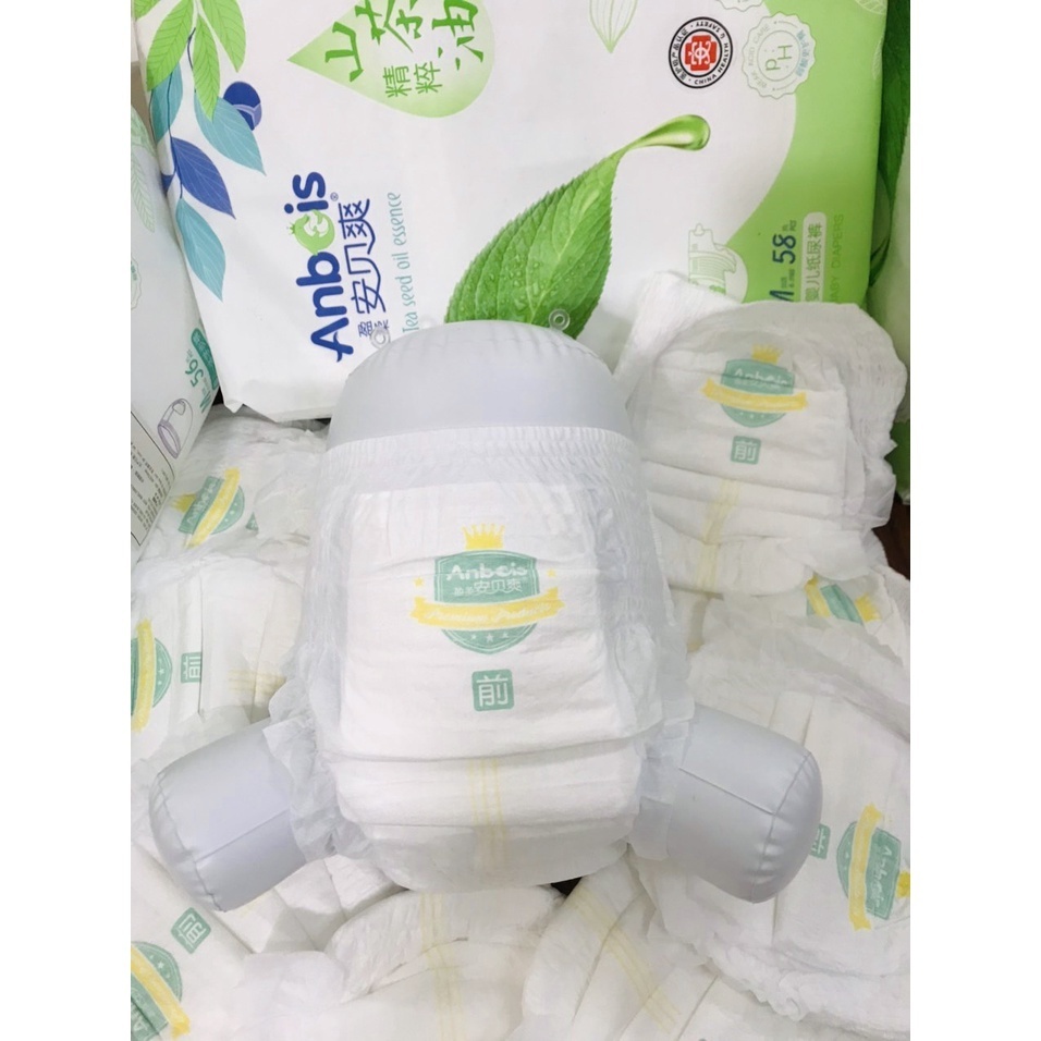 Tã Bỉm Dán/Quần ANBEIS ORGANIC Hàng Nội Địa Cao Cấp Đủ Size NB/S/M/L/XL/2XL/3XL