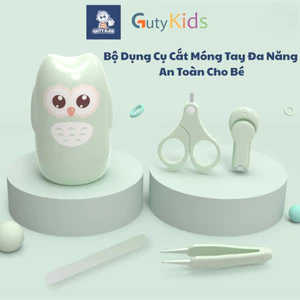Bộ Dụng Cụ Cắt Móng Tay Đa Năng GutyKids An Toàn Cho Bé, Chất Liệu Thép Không Gỉ, Nhỏ Gọn, Dễ Dàng Mang Theo