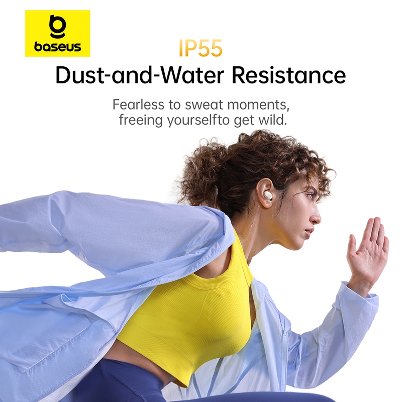 Tai nghe không dây Baseus BD1 TWS True Wireless Super Bass P55 chống nước, tai nghe nhét tai mini & di động, vừa vặn