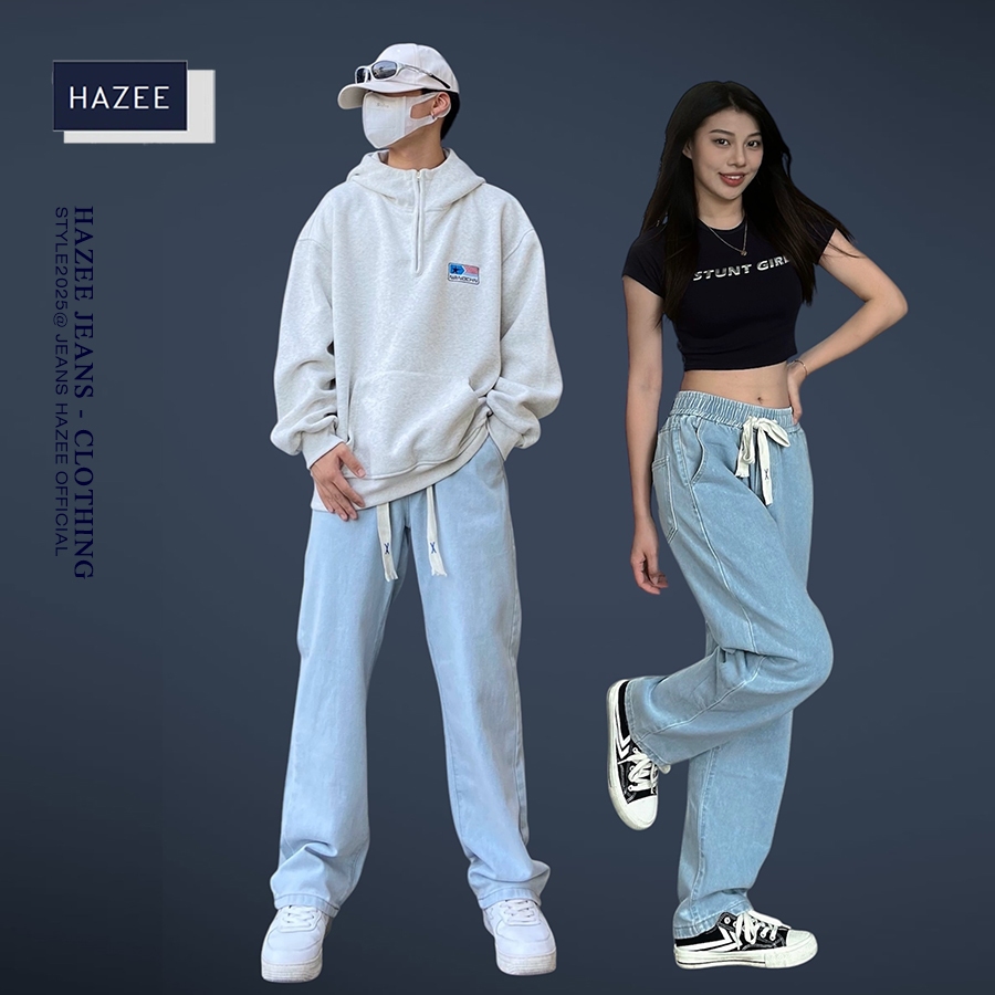 Quần Jean Nam Nữ HAZEE Baggy – Hot Shopee, Mẫu Mới 2025, Chuẩn Xu Hướng