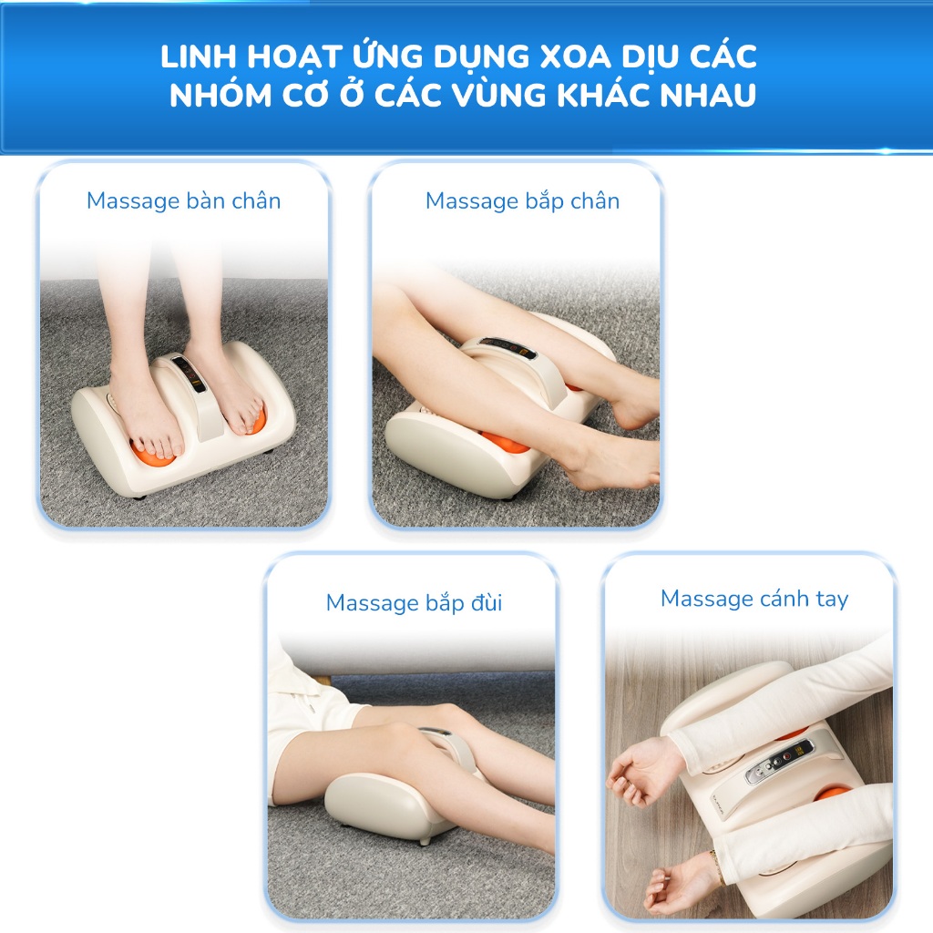 Ảnh Máy Massage Bàn Chân BUMAS M15 - Rung Mát Xa Kết Hợp Chườm Ấm Hiệu Quả Đa Vùng 3