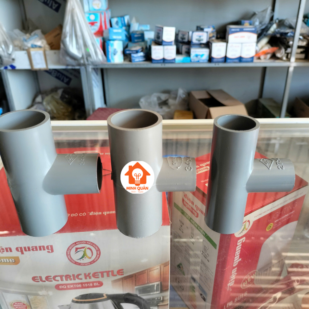 Tê giảm nhựa nối ống nước, Tê giảm nhựa PVC phi 27/21, 34/21, 34/27mm ...