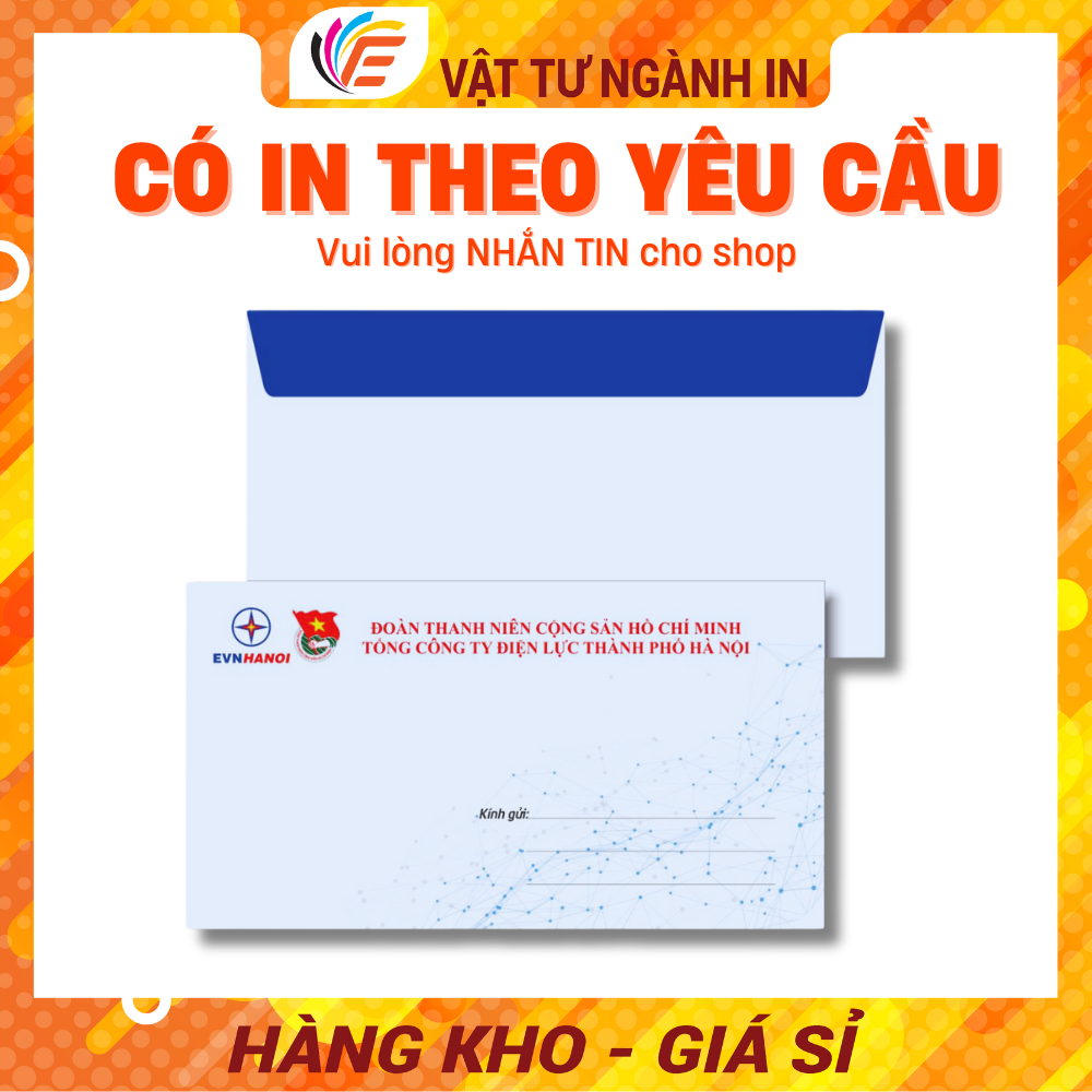 Bao Thư Phong Bì Thư Trắng Văn Phòng Phẩm - Có In Theo Yêu Cầu Đủ Cỡ -  Thiết Kế Miễn Phí