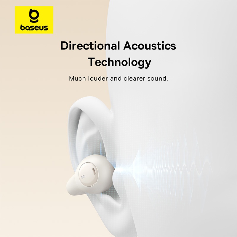 Tai nghe Baseus Bass 15 Clip Open-Ear OWS Bluetooth 5.4 ENC 30 giờ 4,6g