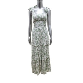 Đầm midi hai dây linen hoa vnxk dư Trixxi