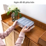 Tủ giày gỗ tre 6,7 tầng cánh mở cửa thoáng khí, tủ giày dép thông minh 3,4 cánh có hộp đựng đồ tiện lợi — ảnh 2