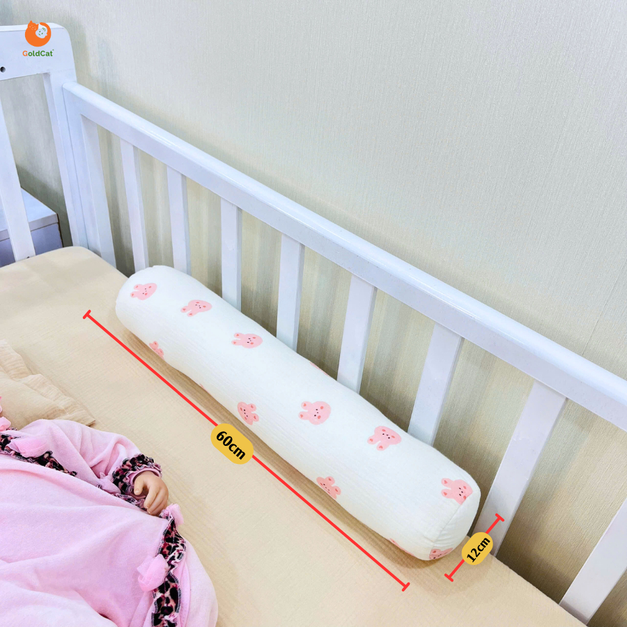 Ảnh Gối Ôm Trẻ Em GoldCat Hoạ Tiết Ngộ Nghĩnh, Chất Liệu Muslin Dùng Cho Bé Từ 0-2Tuổi 2