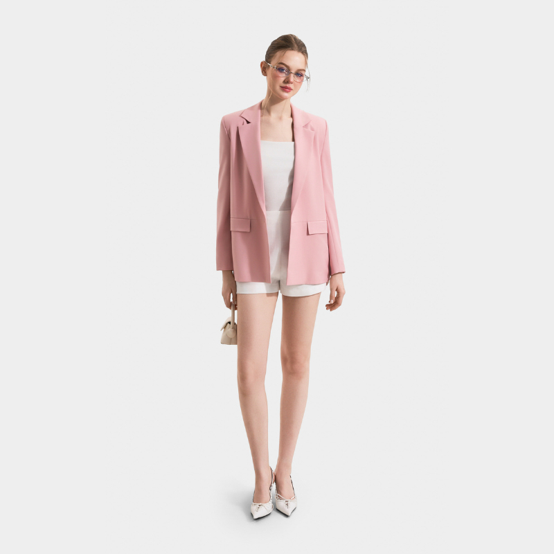 Ảnh Áo Blazer/Khoác Nữ MARC FASHION Form Cơ Bản Tay Dài 2 Túi - CBMH042124 2