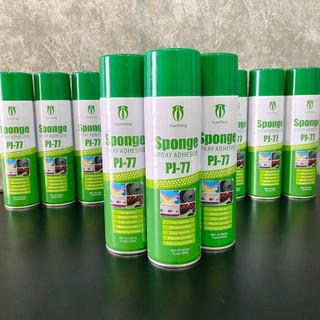 Keo xịt dành cho tường nhám, tường ẩm - dạng xịt đa năng siêu dính PJ-77 - cho Tường khó ăn keo giấy