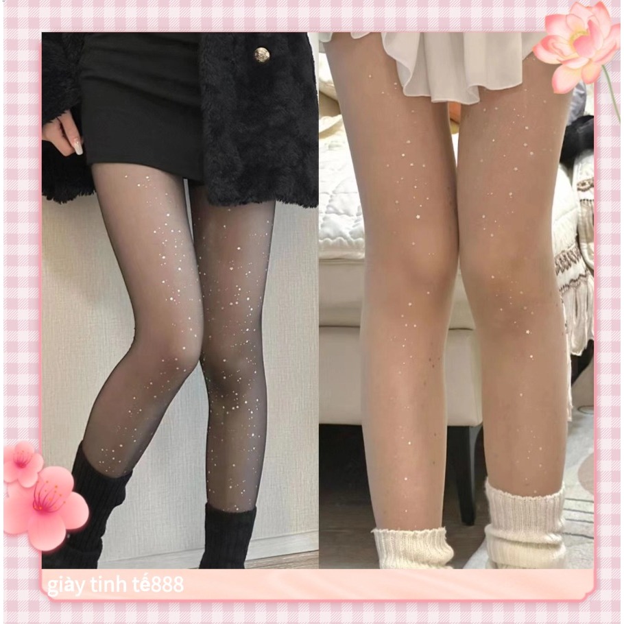 Quần tất, vớ sequin và vớ đen, quý cô gợi cảm trông thon thả