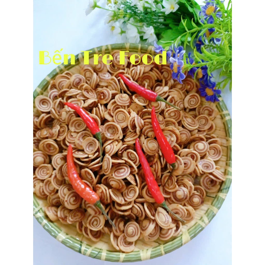 Bánh tai chuột vị cay Bến Tre béo cốt dừa cay cay ớt hủ 500gr đồ ăn vặt