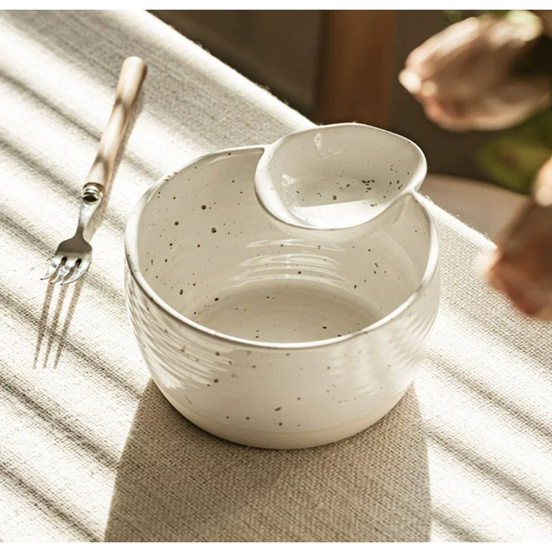 Bát/Khay gốm sứ kèm khay đựng gia vị