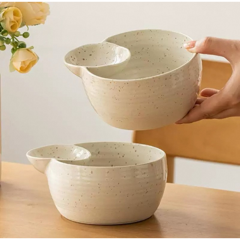 Bát/Khay gốm sứ kèm khay đựng gia vị