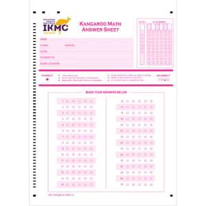 Phiếu tô trắc nghiệm Kangaroo MATH - A4 100gsm