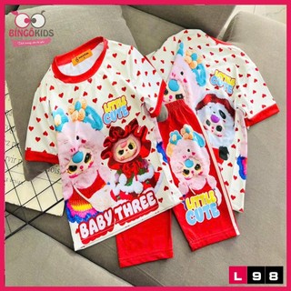 Set đồ lửng in 3D thun lạnh bé gái xinh xắn đáng yêu ankids cho bé từ 10 đến 44kg