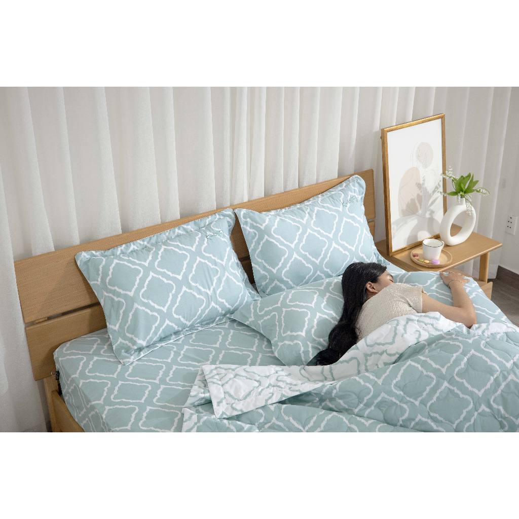 Ảnh Bộ ga chun/ bộ ga giường drap giường K-Bedding by Everon chất vải Microfiber KMP (Không bao gồm chăn) 1