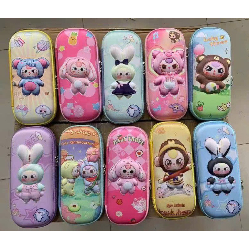 Hộp Đựng Bút hình 3D Cho Bé Chống Thấm Nước Kurumi ,Nezha,capy,bé ba,phi hành gia,labubu