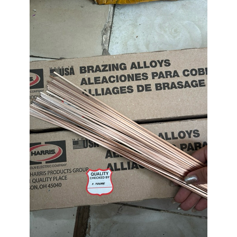 10 Que bạc Hàn Mỹ , thương hiệu Harris  kích thước  1.3×3.2×457 mm