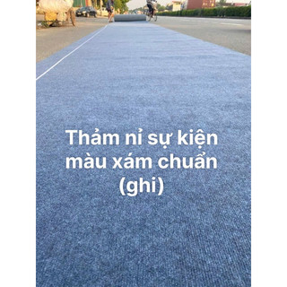Thảm nỉ xám (ghi) Combo 10m2( 2*5), Trải sự kiện văn phòng sân khấu lối đi  bền đẹp.
