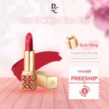 Son Lì Whoo Mi Velvet Lip Rouge Full Size - Siêu Lì, Mịn Môi, Bám Màu Lâu