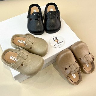 (FORM NHỎ)Dép Sục Cho Bé 3 màu trơn Chất Liệu Nhựa chống nước chống trơn trượt Êm Mềm Cho Bé Trai Bé Gái(S20)