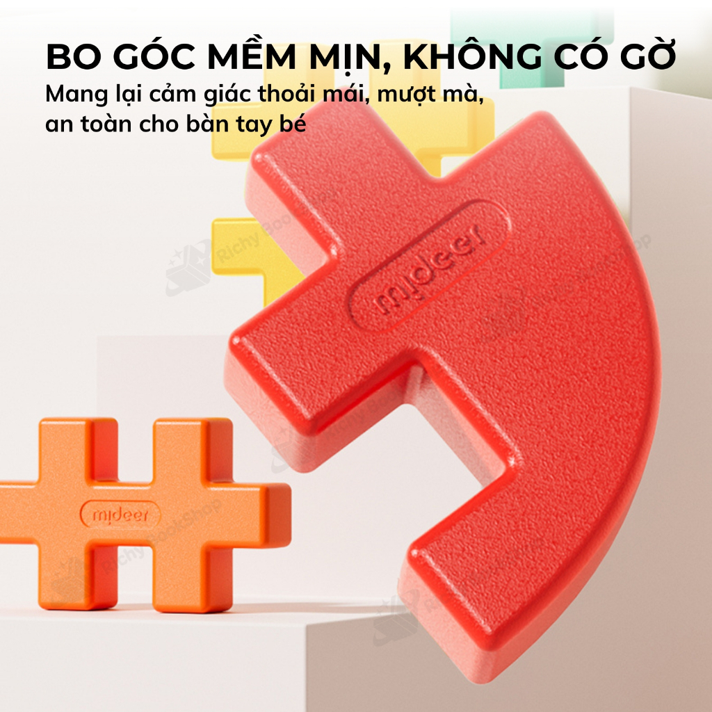 Đồ chơi lắp ghép khối hình 3D Mideer Waffle Building Blocks