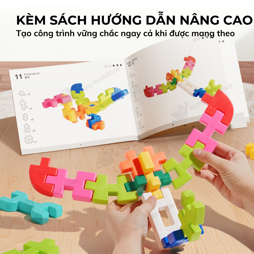 Đồ chơi lắp ghép khối hình 3D Mideer Waffle Building Blocks