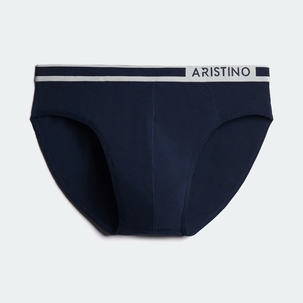 Ảnh Quần lót nam ARISTINO dáng briefs khỏe khắn, cạp chun dệt logo lệch nam tính, cotton kháng khuẩn - ABF1603 4