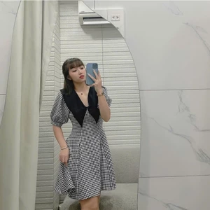 🍷 BIGSIZE KT61 ĐẦM ZICZAC CỔ ÉN 🔥𝐇𝐨𝐚̉ 𝐓𝐨̂́𝐜🔥 𝐌𝐄𝐎𝐈𝐍𝐃𝐀𝐇𝐎𝐔𝐒𝐄