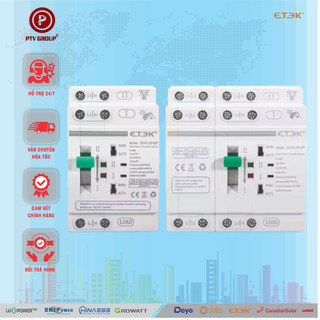 ATS Mini Chuyển Mạch 2 Nguồn Tự Động 63A 2P, 4P  | PTV GROUP | Bảo Hành 6 Tháng