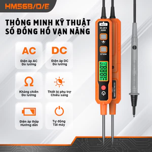 HOMTOOLS HM67 Đồng hồ vạn năng thông minh Điện áp AC / DC 2V-300V Máy kiểm tra loại bút Đo điện trở