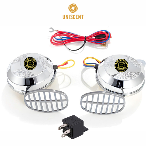 Còi Ngân/Còi Ngân Hàn Quốc/Còi Ngân 3 Tiếng - SAMJI - 12V/24V Dùng Cho Ô Tô/Xe Tải (Kèm RơLe)
