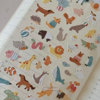 Sticker Nhật Bản Mind Wave Seals Animal chính hãng