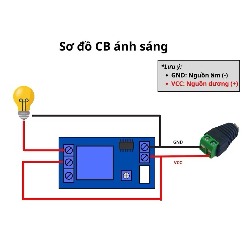 Bộ Thực Hành Đầy Đủ Mạch Cảm Biến Ánh Sáng Dành Cho Học Sinh - Sinh Viên ( Môn Công Nghệ Lớp 8)