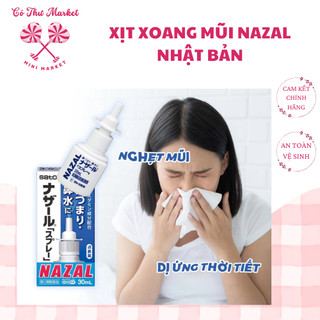 Xịt xoang mũi ngạt mũi Nazal Sato 30ml nội địa Nhật Bản - CÔ THƯ MARKET